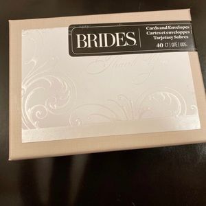 200 brand new thank you cards for wedding (in boxes) 5x40